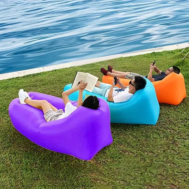BowLift | Floativo Air Sofa | Inflatable Without Pump | With Headrest | For Outdoor & Camping