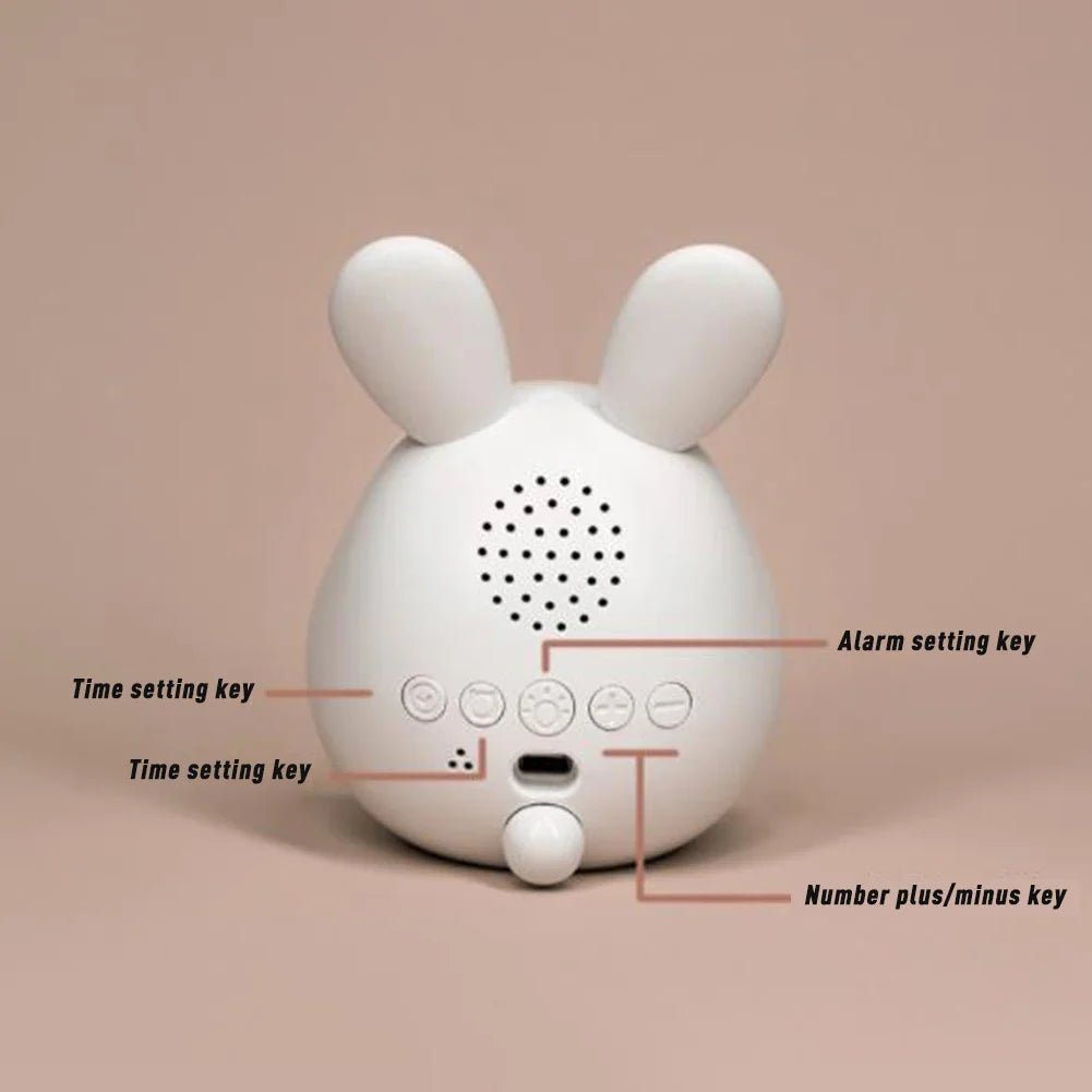 BowLift | WakkerKonijn – Kids alarm clock with LED night light and playful rabbit design