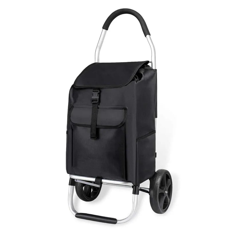 BowLift | Foldable Aluminium Shopping Trolley – CarryEase