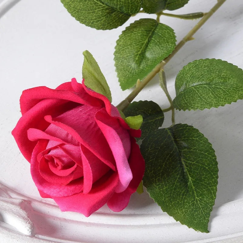 BowLift | 20 pieces Realistic Velvet Silk Rose Bouquet