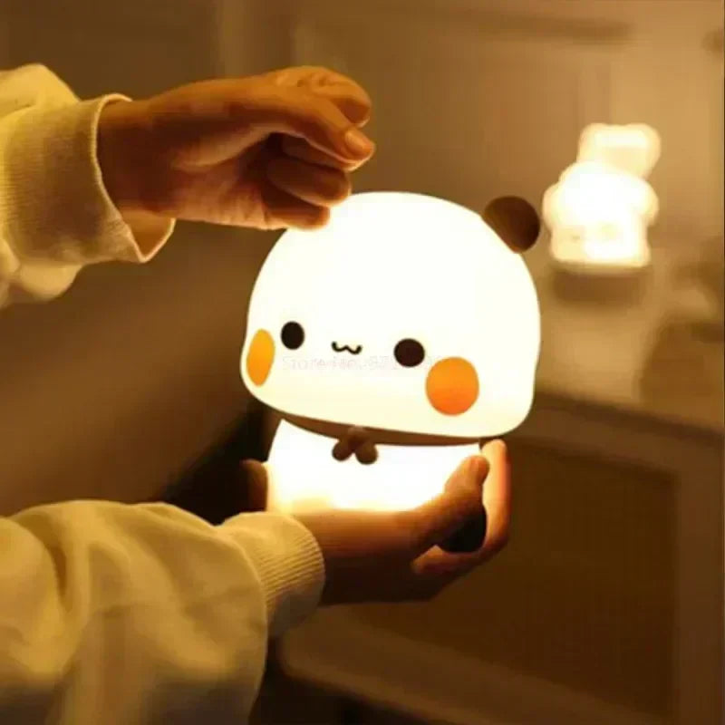 BowLift | LED Night Light Bear Panda Bubu and Dudu Lamp Cute Cartoon Night Lights Toy Gifts Animal Peripheral Bedroom Decorative Living Room
