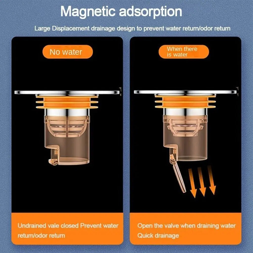 BowLift | Magnetic Self-Closing Anti-Odor Bathroom Strainer Cover