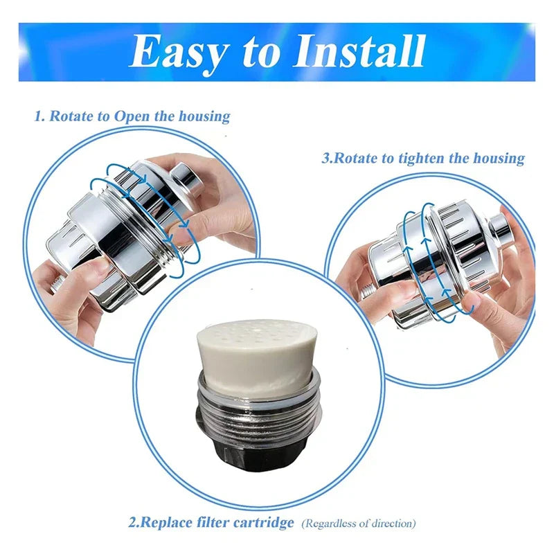 BowLift | 5-piece set shower filter replacement cartridges
