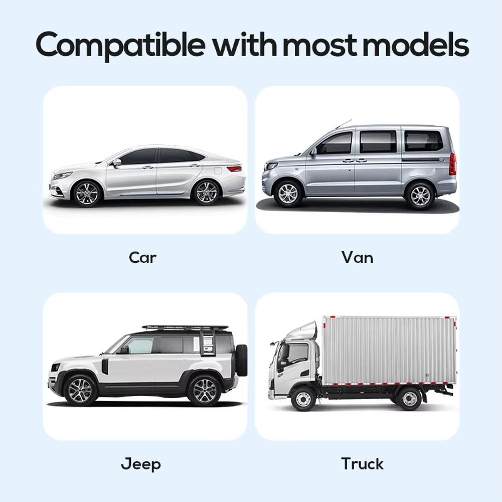 BowLift | Car Headrest Cooling Fan 3 Speed Adjustable Electric Car Seat Fan 5V/2A Car Rear Backrest Fan Car Interior Accessories