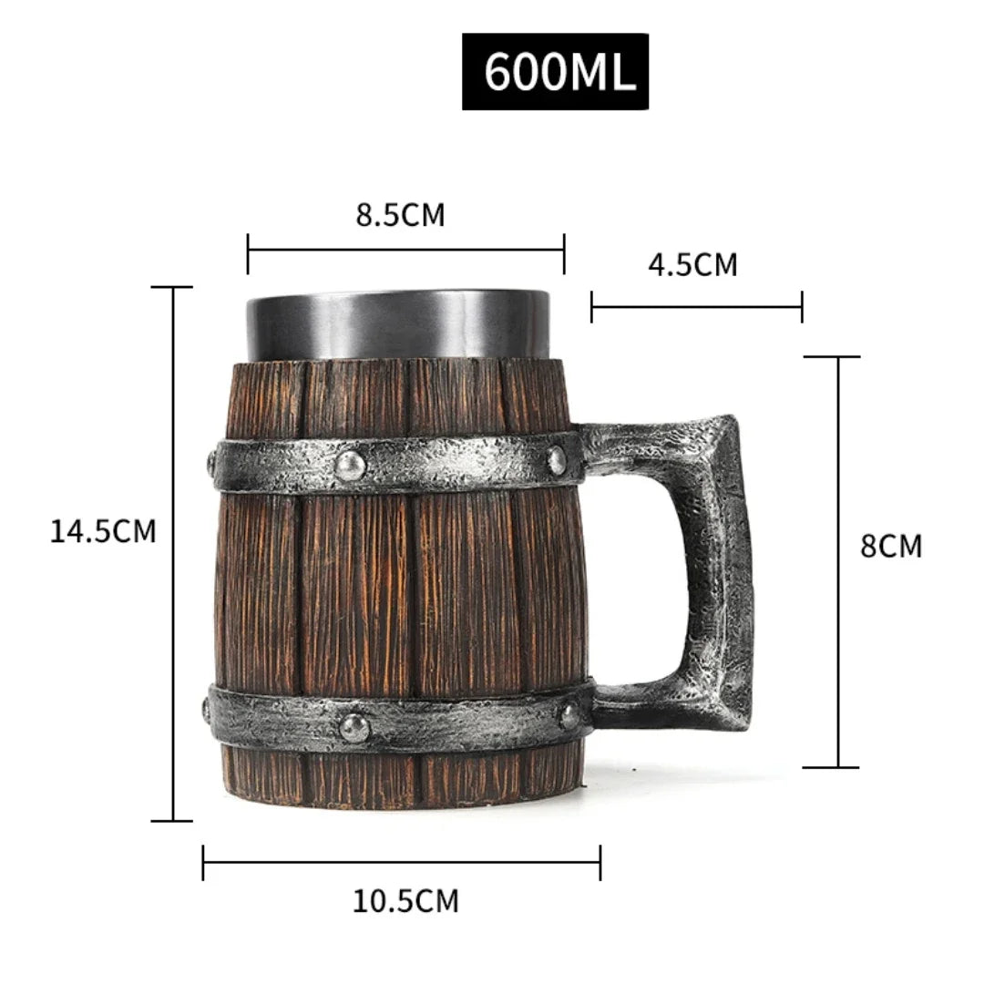 BowLift | 3D Viking-Style Wooden Mug