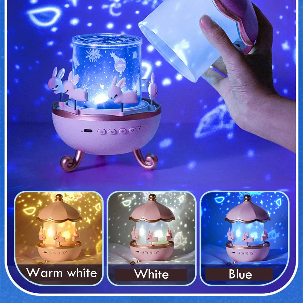 BowLift | Magical Bunny LED Night Light Projector