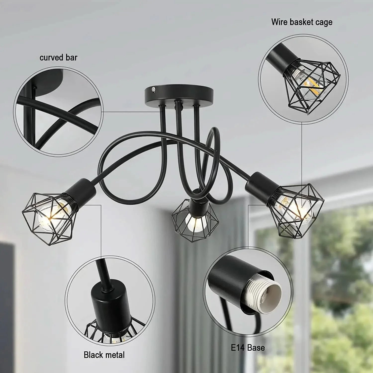 BowLift | FELORA – Modern ceiling light