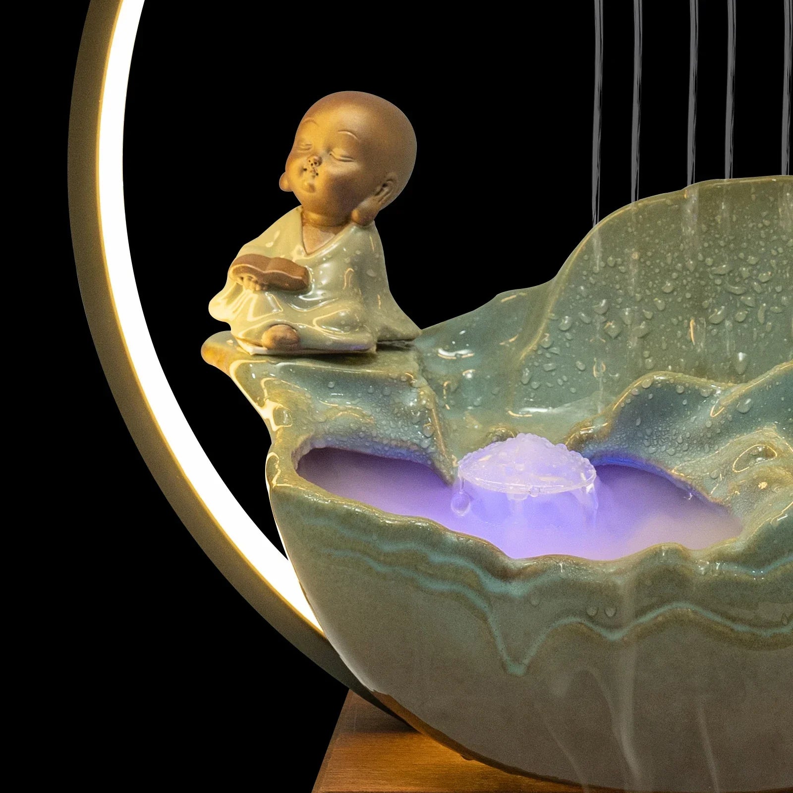 BowLift | Waterfall Fortune LED Incense Burner Zen Decor