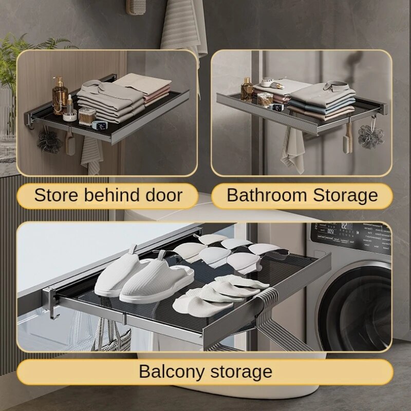 BowLift | Retractable Laundry Organizer Net Rack