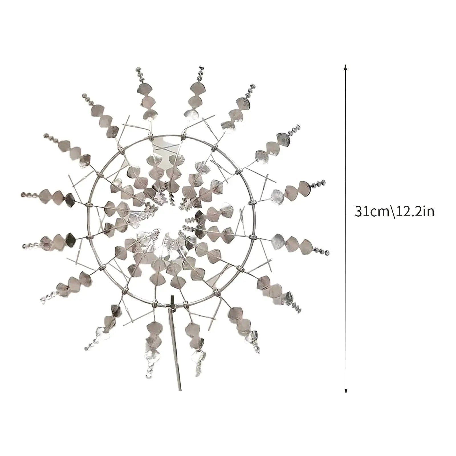 BowLift | Unique Solar-Powered Kinetic Metal Windmill Spinner - Magical Wind Collectors for Patio, Garden, Lawn Outdoor Decoration