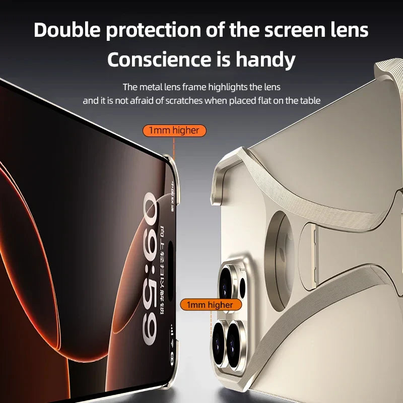 BowLift | Alloy Metal Frameless Phone Case