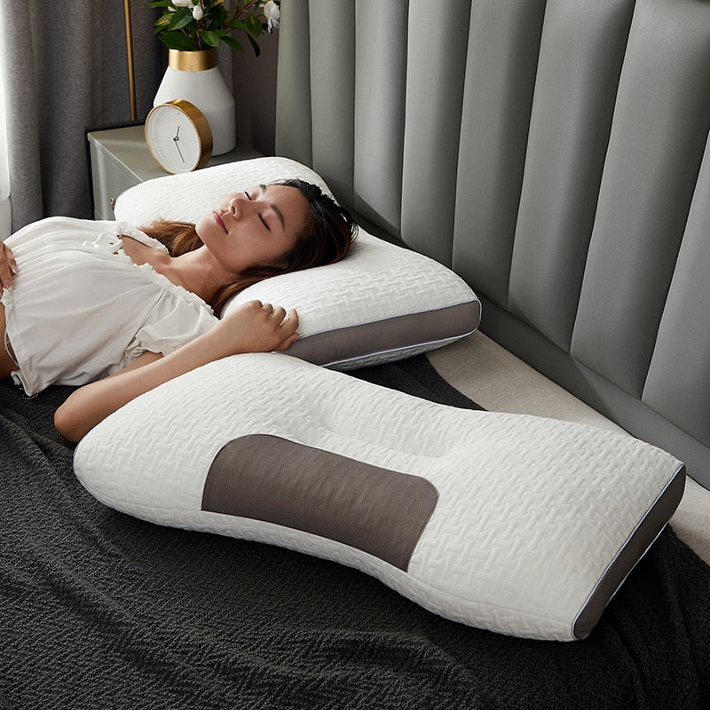 BowLift | Hybrid Pillow for Back and Side Sleepers - Neck and Shoulder Support Pillow