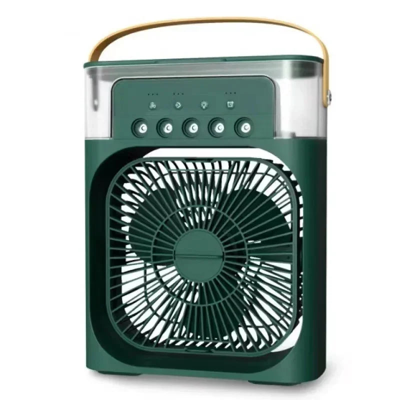 BowLift | Auronix Mini Air Cooler | 3-in-1 Fan with LED & Humidifier | USB | 600ml Tank