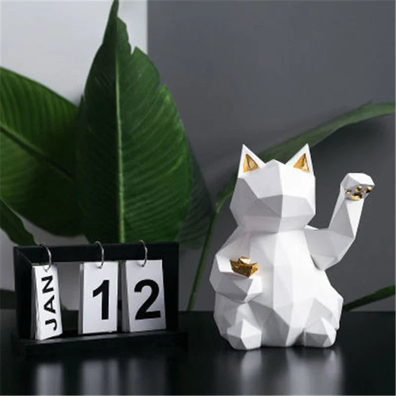 BowLift | Nordic Style Geometric Lucky Cat