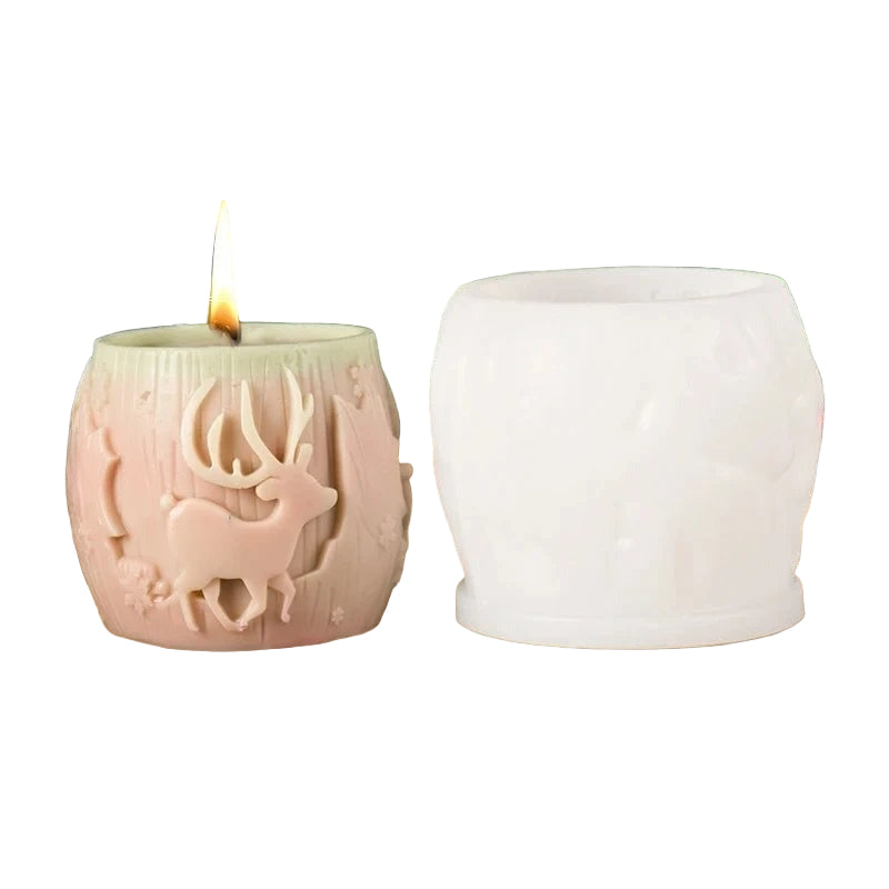 BowLift | Elegant 3D Candle Silicone Mold with Decorative Pattern