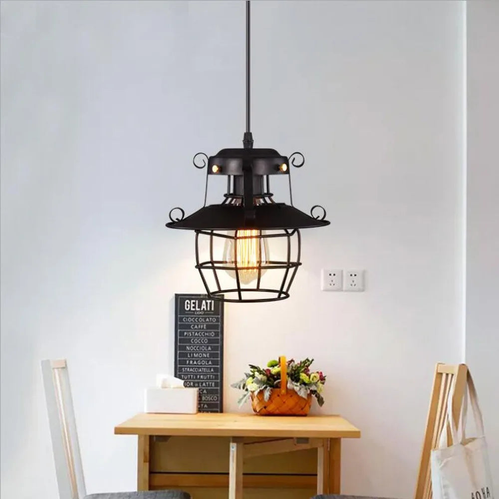 BowLift | Norah Retro-Industrial Pendant Light