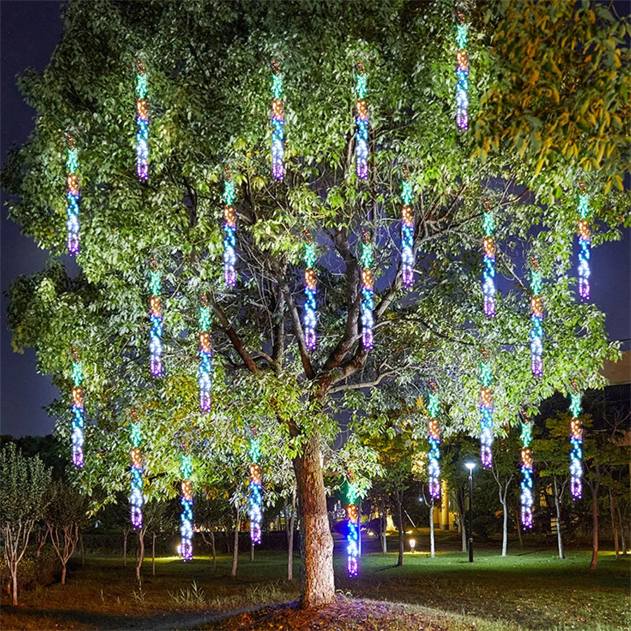 BowLift | GlowCascade | Sparkling LED Garland for Outdoor Decor