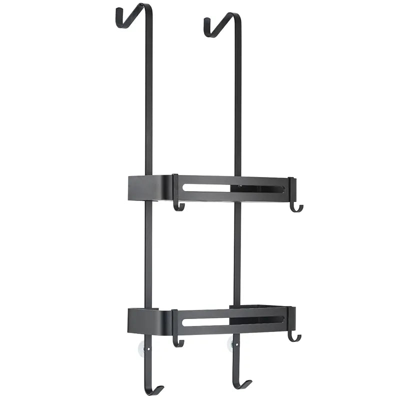 BowLift | Sleek Shower Nail-Free Dual Layer Organizer Rack
