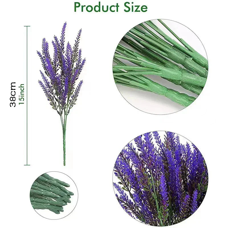 BowLift | Floraven Lavender Bouquet | Artificial & Carefree | 5 Stems | For Indoor & Outdoor