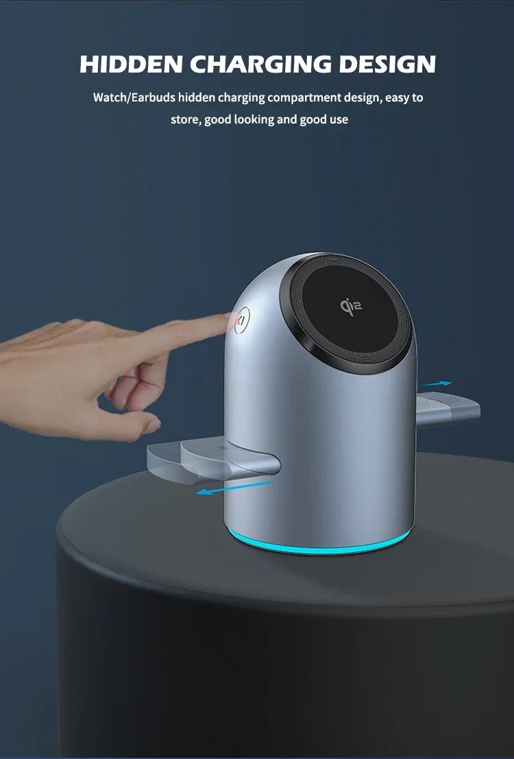 BowLift | 3 in 1 Magnetic Wireless Fast Charging Station