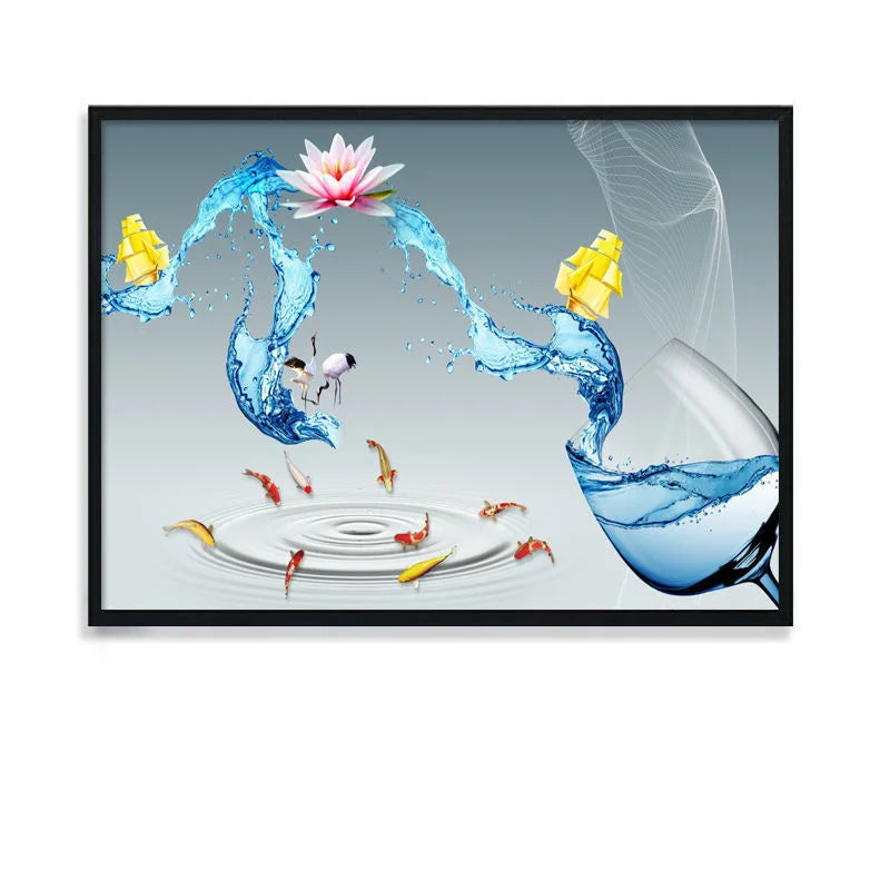 BowLift | Art View Elegant Canvas Electric Box Cover