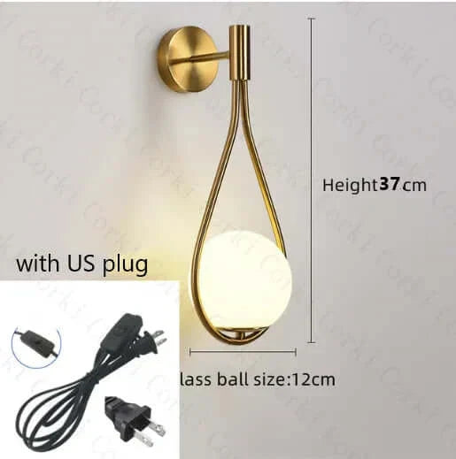 BowLift | Drop Luxury Glass Ball Wall Light
