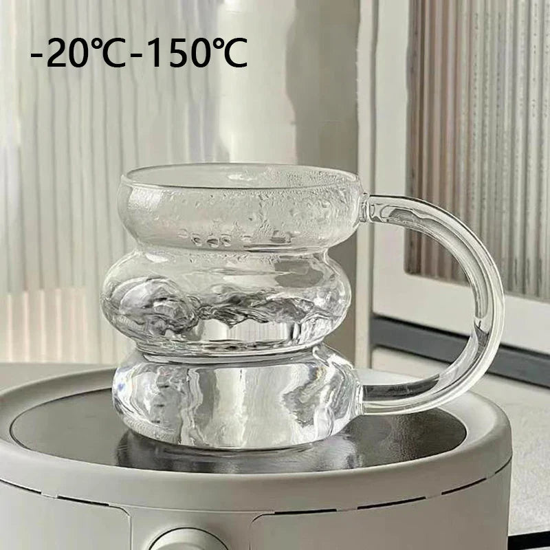BowLift | Sleek Glass Irregular Bubble Mug
