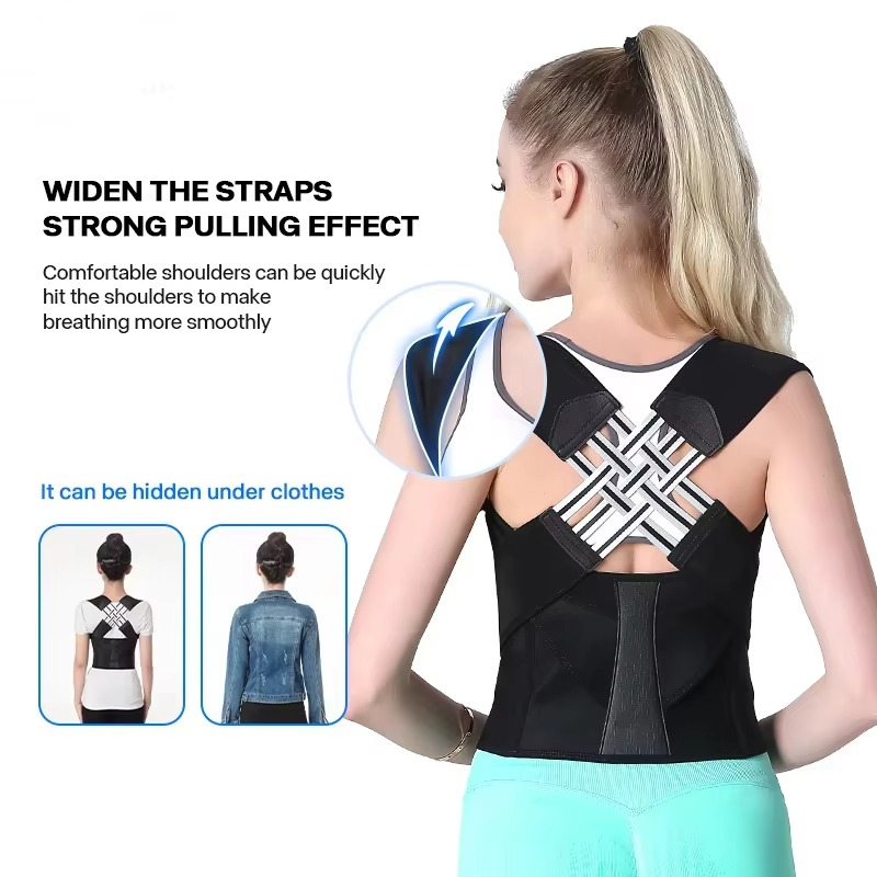 BowLift | Adjustable Posture Corrector Back Brace Support Strap for Men and Women