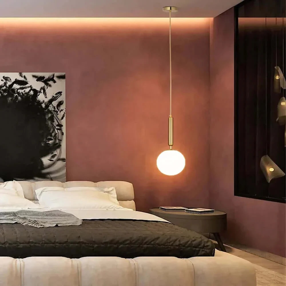 BowLift | Mid-Century Modern Glass Ball Pendant Light