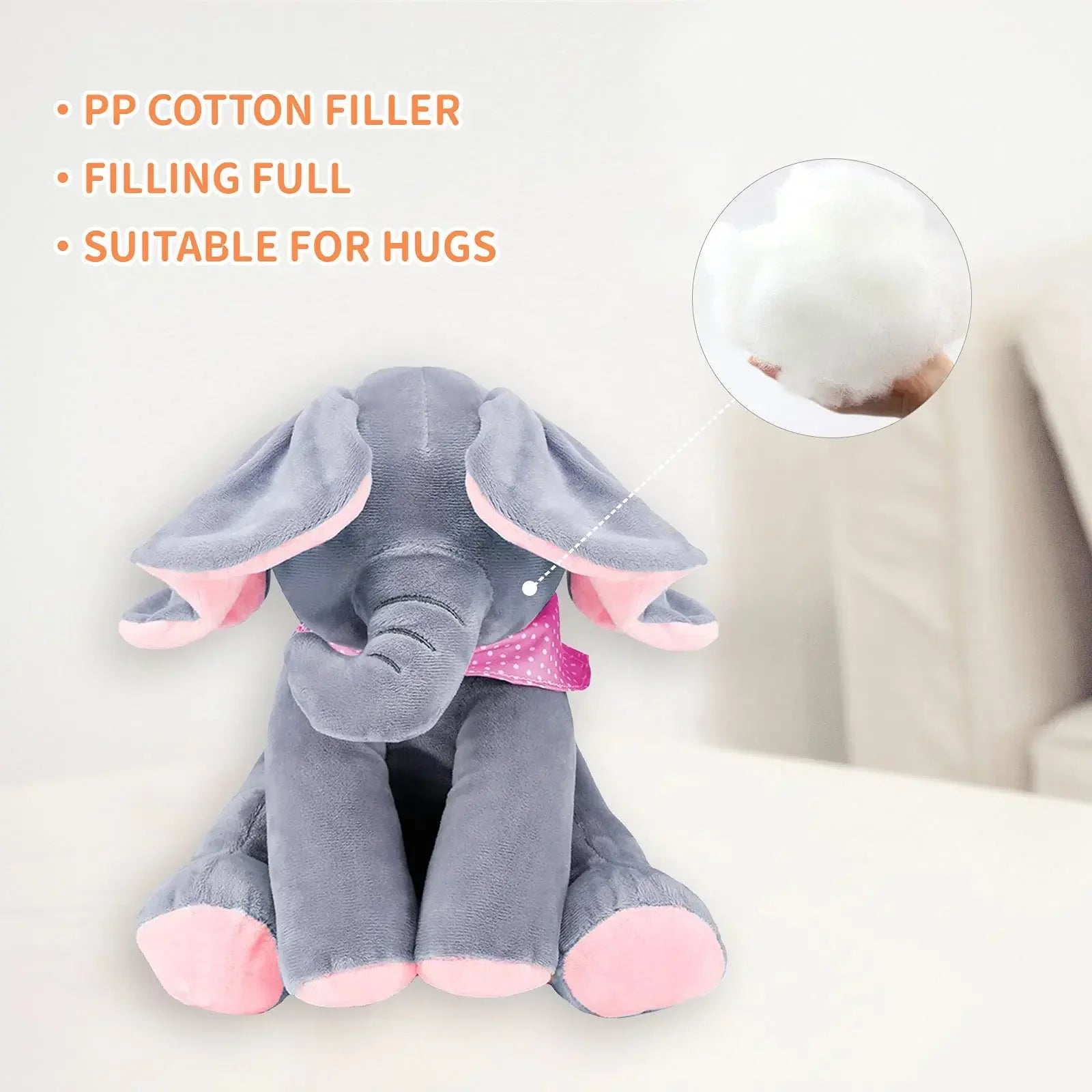 BowLift | Hide and Seek Elephant Plush Toy
