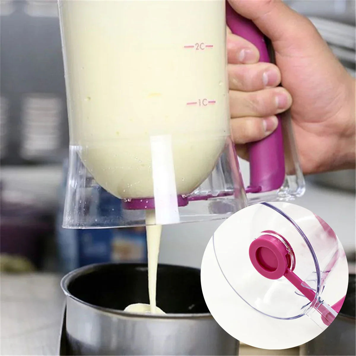 BowLift | Effortlessly pour batter for cupcakes and pancakes!