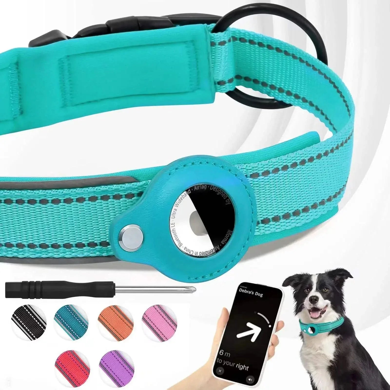 BowLift | LEAZO - AirTag Dog Collar