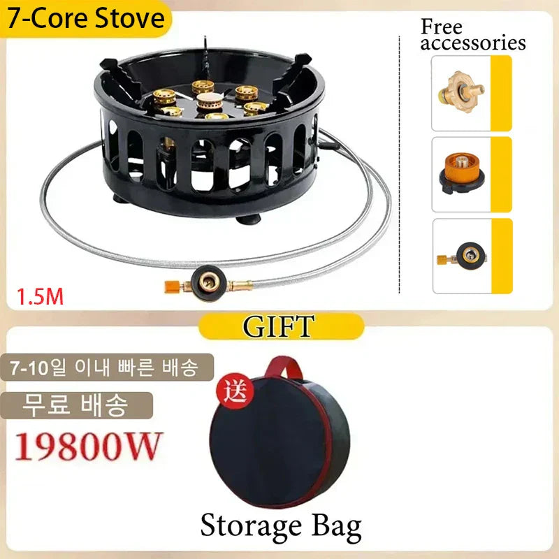 BowLift | FlammaTrek | Compact Outdoor Gas Cooker | Durable Stainless Steel Construction | Foldable