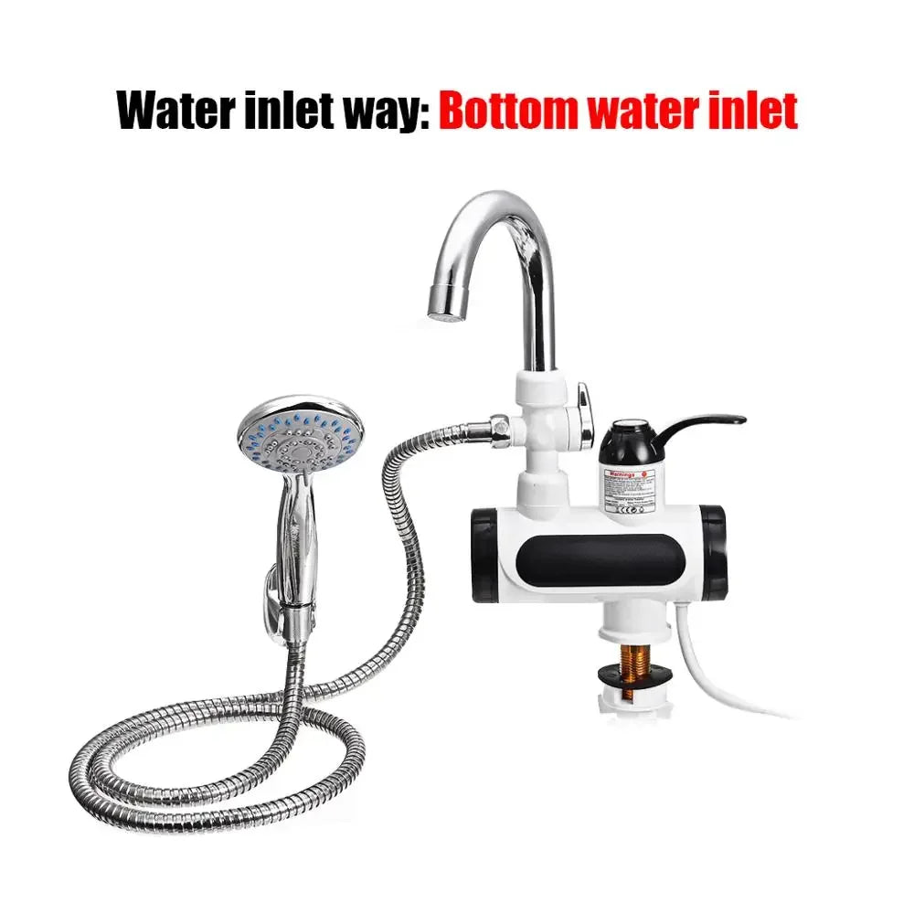 BowLift | FlowHeat 3000W Instant Hot Water Kitchen Tap – Electric Mixer Tap with Temperature Display