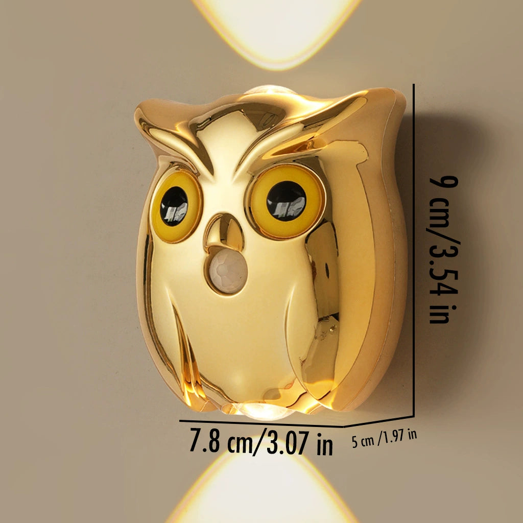 Patented Owl Wall Lamp Night Light Motion-Sensing Magnetic Dimmable