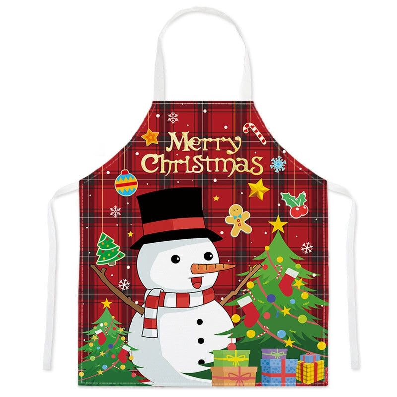Santa Claus Gingerbread Reindeer Cooking Apron