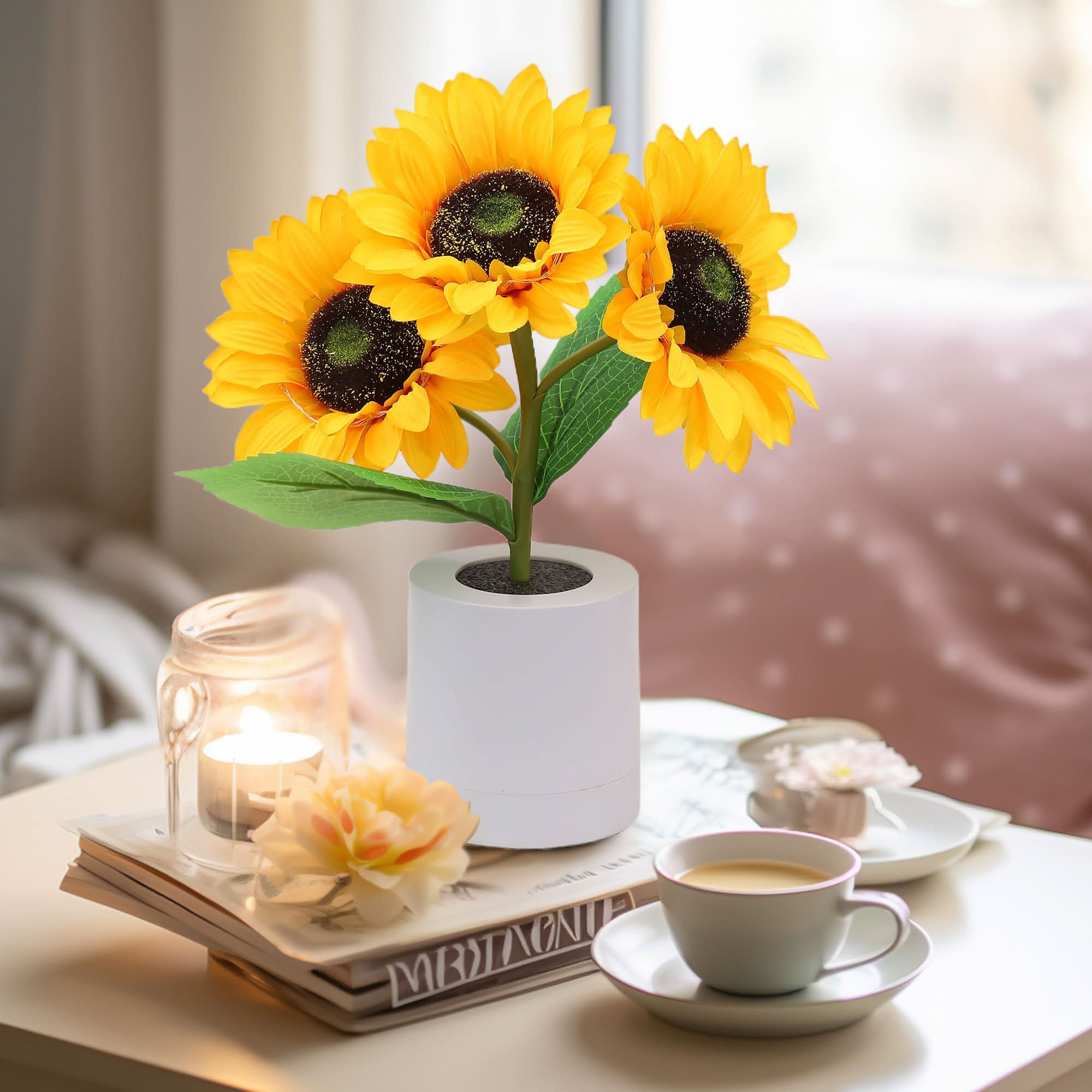 BowLift | Shimmering Sunflower LED Table Lamp