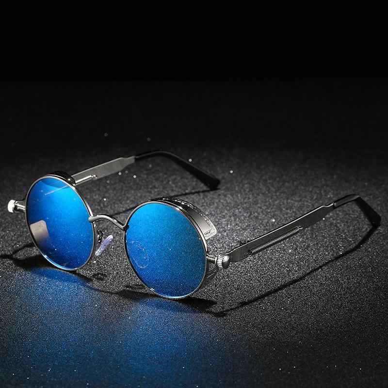 BowLift | Vintage Round Steampunk Sunglasses Polarized UV400
