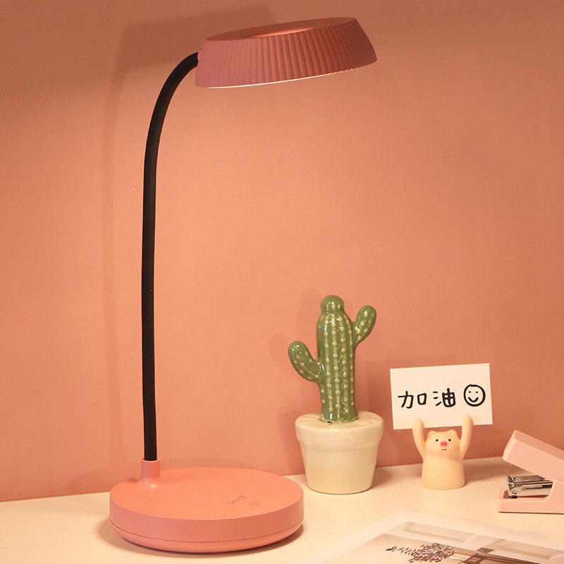 BowLift | Nordic Minimalist Round Plate LED Touch Eye Protection USB Desk Lamp