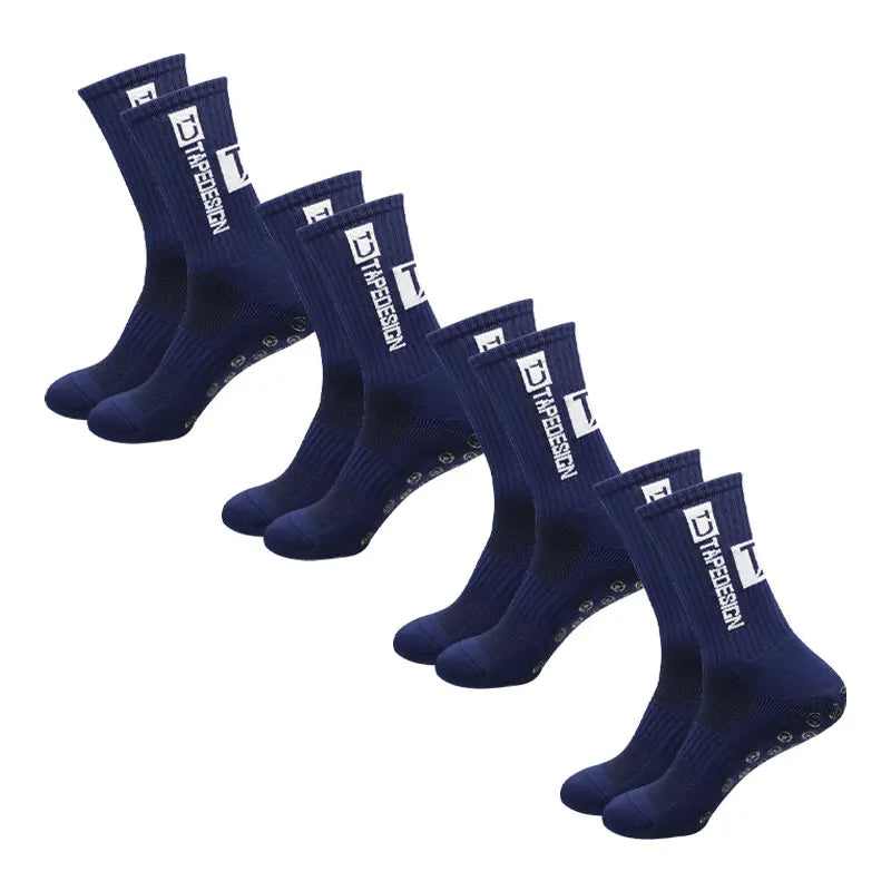 BowLift | 4 pairs of soccer socks sports grip rubber non-slip socks