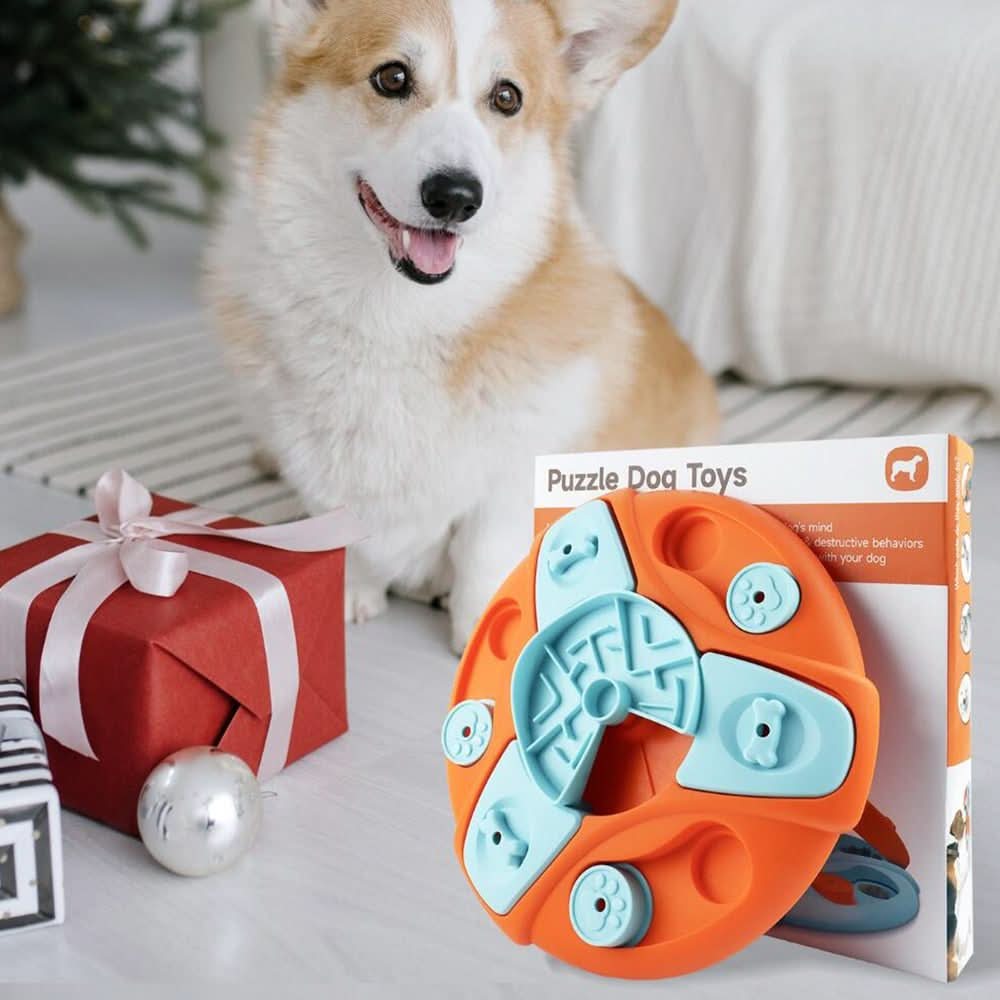 BowLift | Interactive Anti-Sloshing Bowl for Dogs with Rotating Function & Treat Game