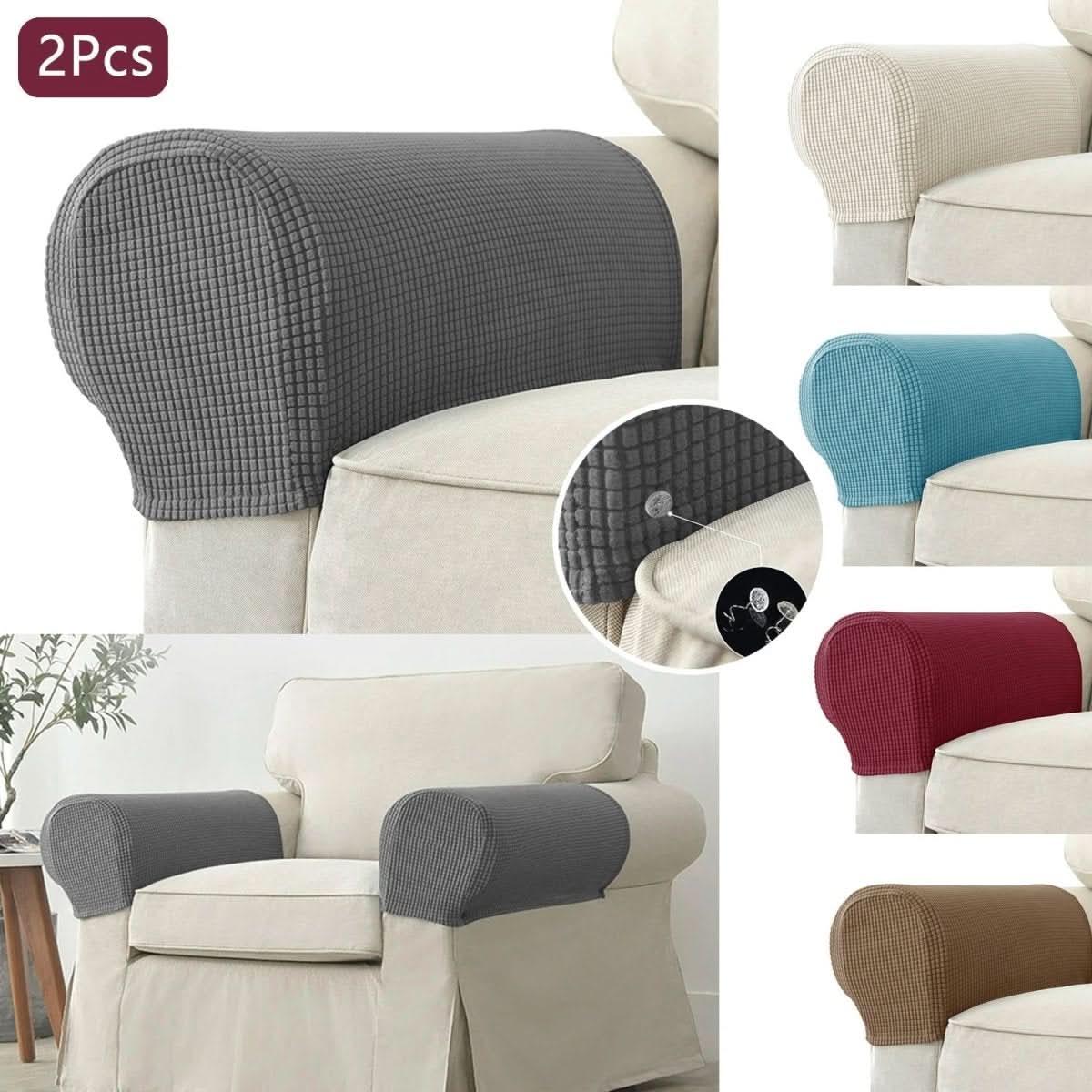 BowLift | 2-piece waterproof armrest covers for sofas & chairs