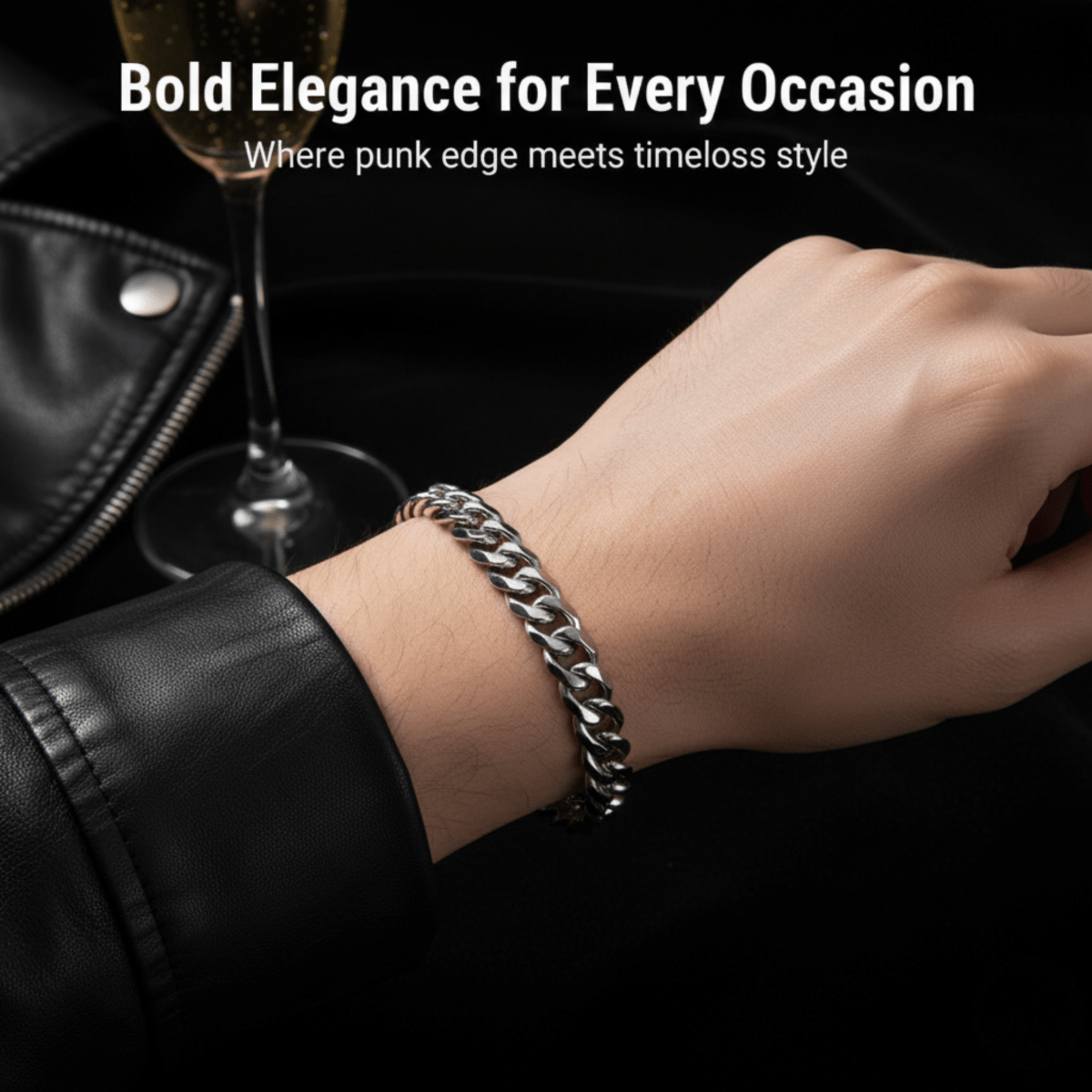 BowLift | Armored Chain Stainless Steel Bracelet with Adjustable Design