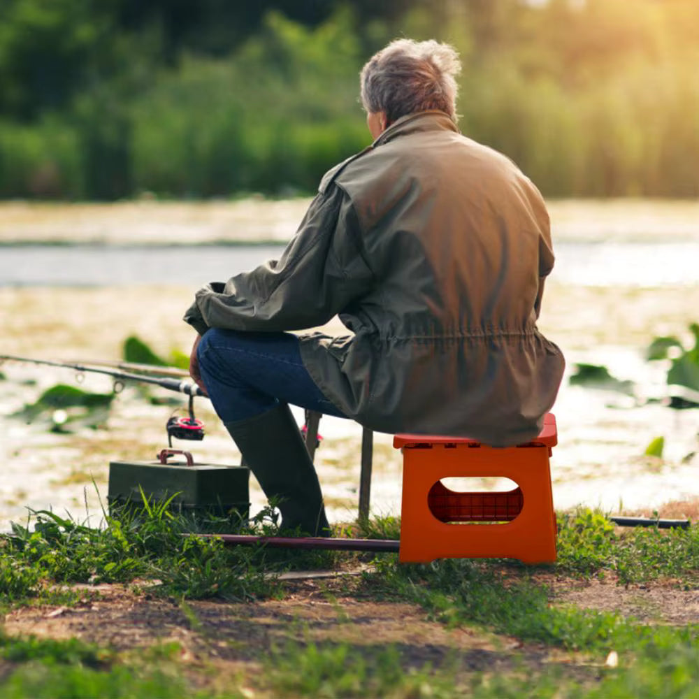 BowLift | Folding Step Stool with Handle | Lightweight. Durable & Space-Saving for Kitchen. Bathroom. Office & Outdoor Use