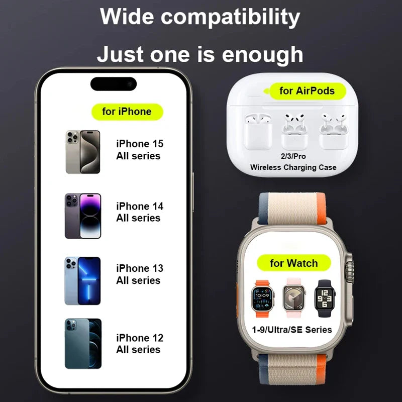 BowLift | 3 in 1 Foldable Magnetic Wireless Charger