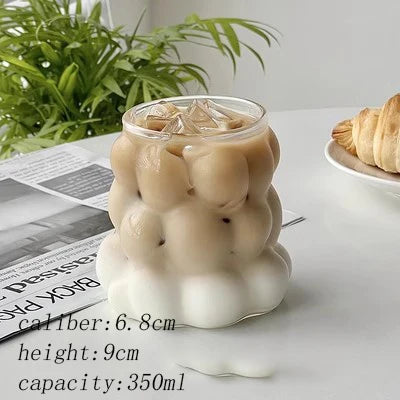 BowLift | Sleek Glass Irregular Bubble Mug