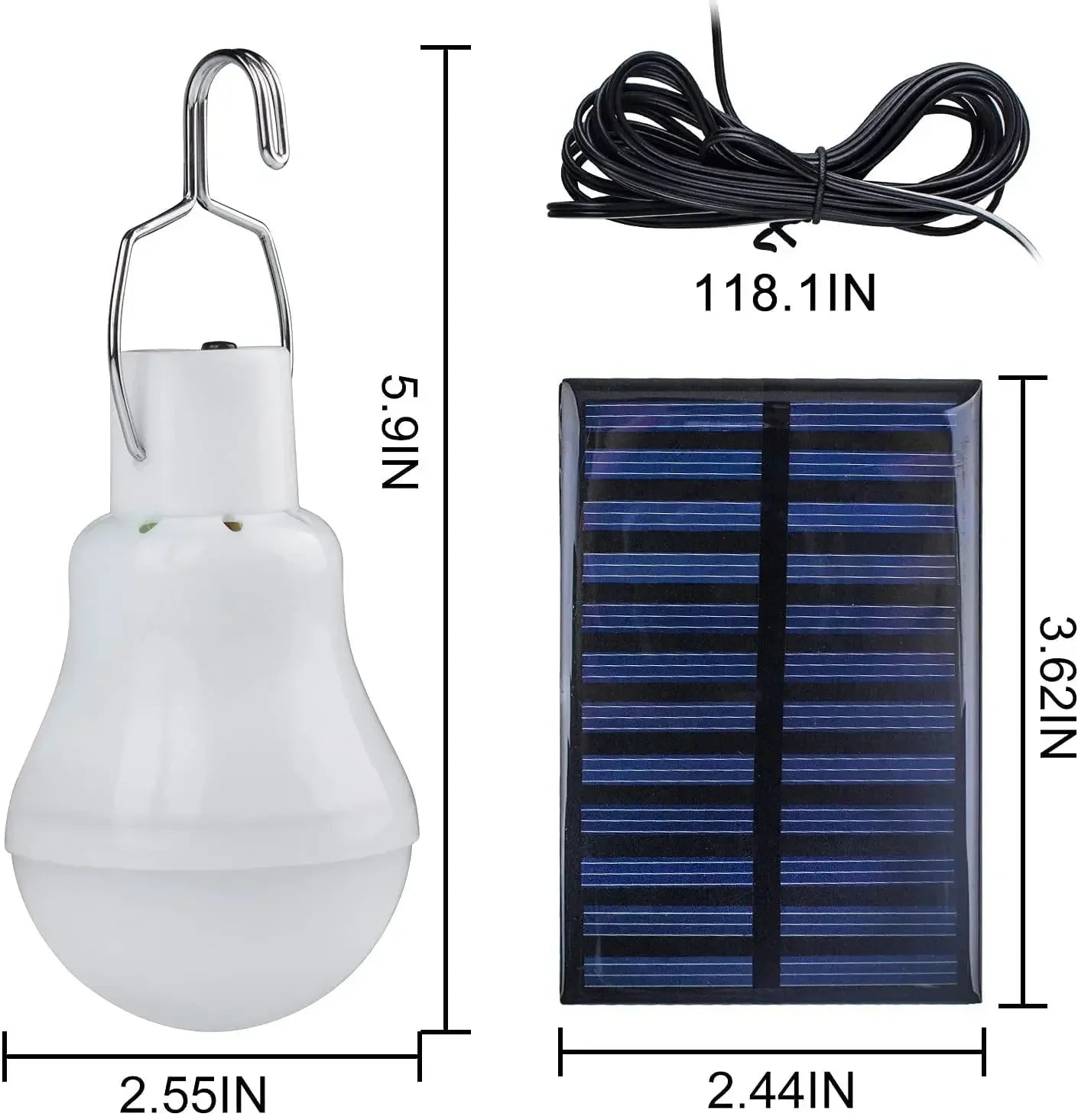BowLift | Solar lamp with solar panel – Energy-saving LED lamp for indoor and outdoor use