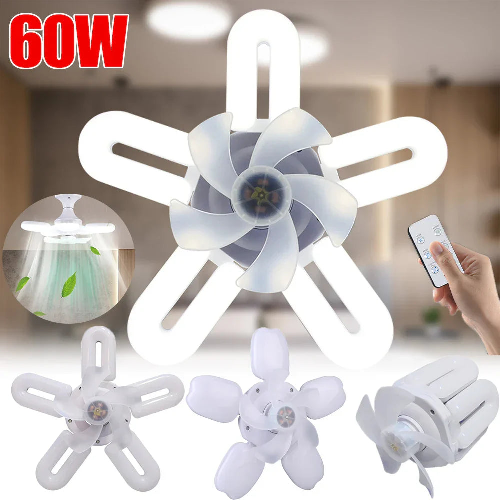 BowLift | Silent Adjustable Remote Control Ceiling Foldable Fan Lamp