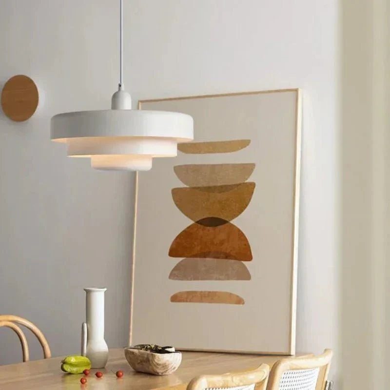 BowLift | Elegant three-level pendant light in macaron colors