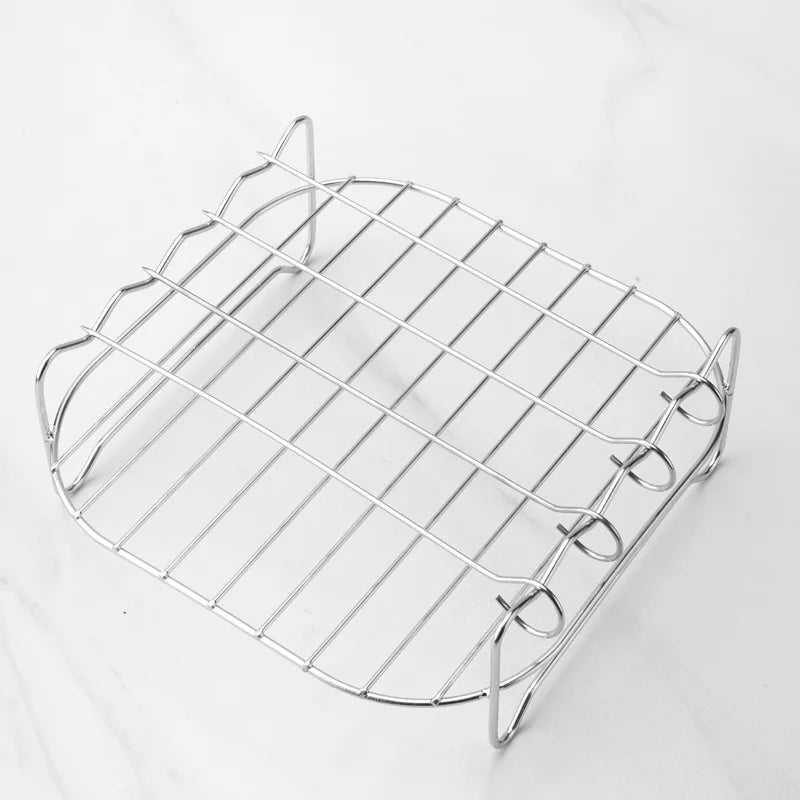 BowLift | Grillessa BBQ Set | Stainless Steel Skewers & Rack | For Grill, Air Fryer & Oven